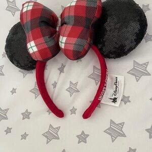 Disney Plaid Minnie Mouse Ears Headband